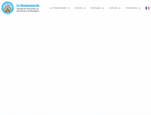 Tablet Screenshot of chamoniarde.com